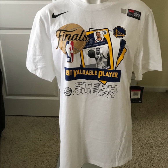 Brand New NWT Stephen Steph Curry Nike Finals MVP T Shirt Warriors Large - Picture 3 of 9